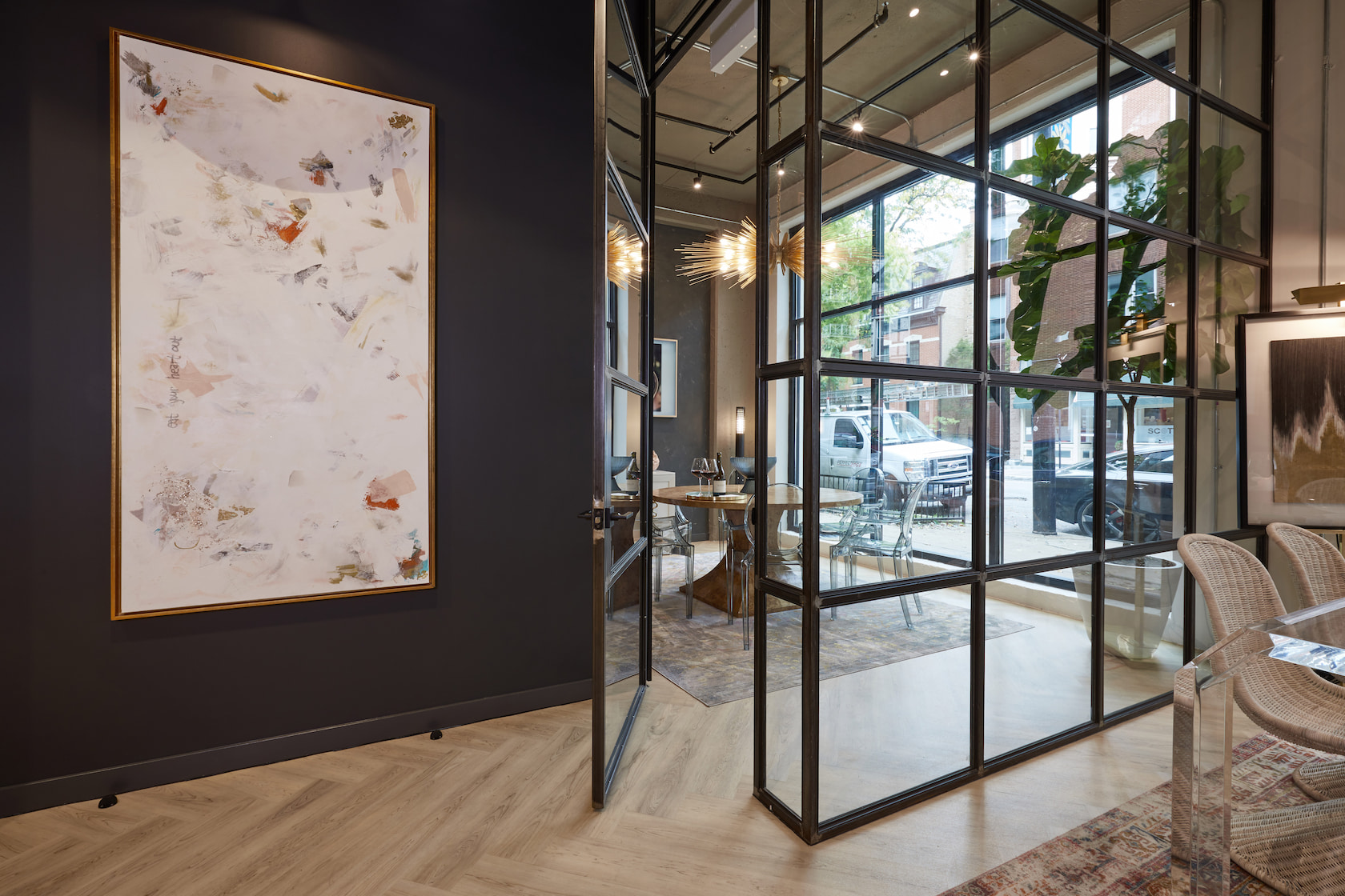 Large Glass Windows with Custom Steel