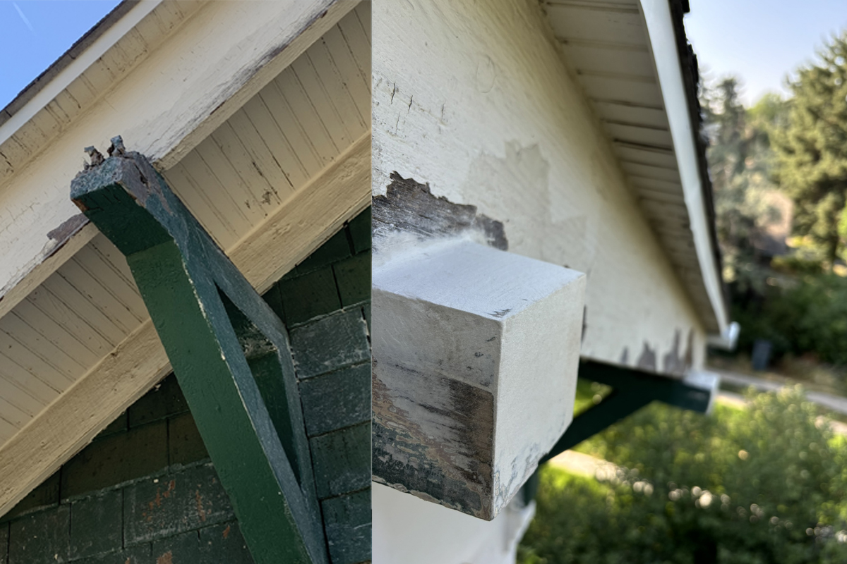 Fixing rotten exterior woodwork