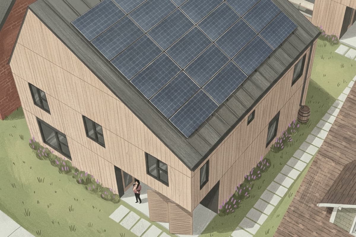 Solar Energy on Custom Home